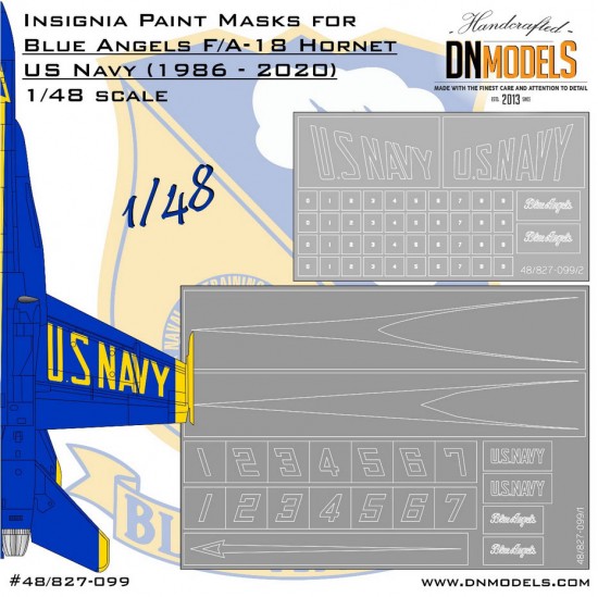 1/48 Blue Angels F/A-18 Hornet US Navy Paint Masking