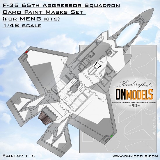 1/48 F-35 65th Aggressor Squadron Camo Paint Masking for Meng kits