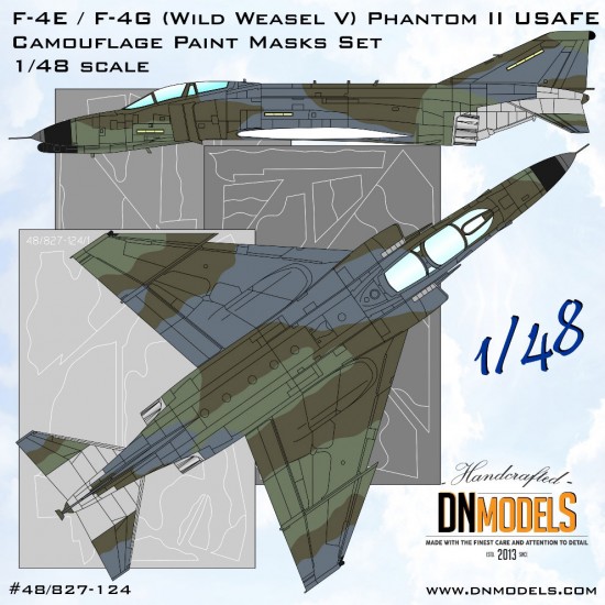 1/48 F-4E/G Wild Weasel V Phantom II USAFE Camo Masking for Zoukei-Mura/MENG/Hasegawa