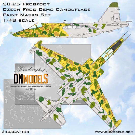 1/48 Czech Frog Su-25 Frogfoot Demo Camouflage Paint Masks Set 