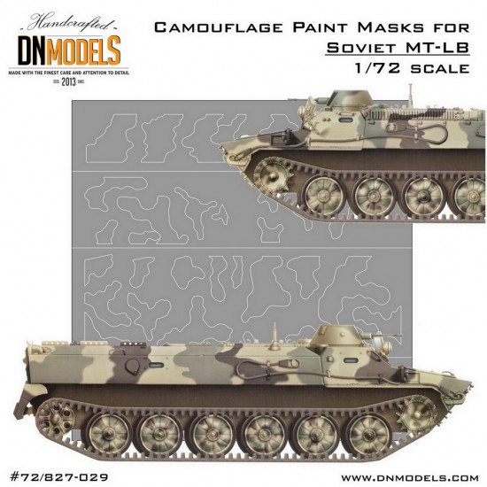 1/72 Russian MT-LB Amphibious Camouflage Paint Masks for Modelcollect/ACE/Armo/Siga Model
