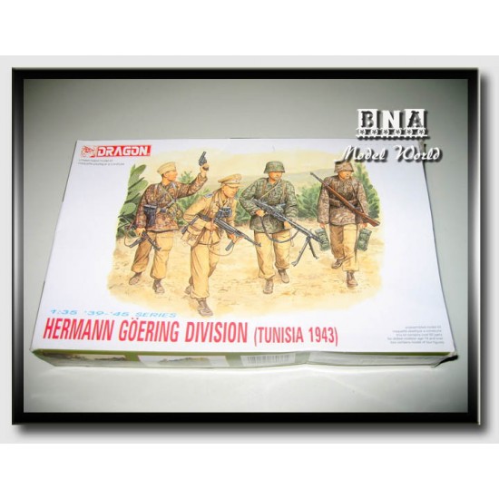 Dragon 1/35 Figurines – Herman Göring Division (Tunisie 1943) – Maquette Plastique Réf 6036