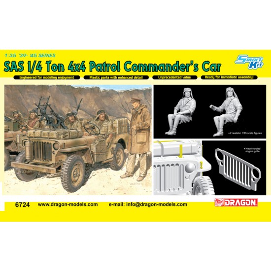 1/35 WWII SAS 1/4 Ton 4x4 Patrol Commander's Car [Smark Kit]