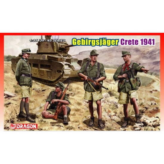 1/35 WWII Gebirgsjagers Crete 1941 (4 Figures)