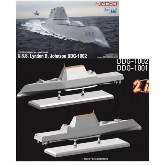 1/700 USS Zumwalt/Michael Monsoor/Lyndon B. Johnson 3in1 Kit