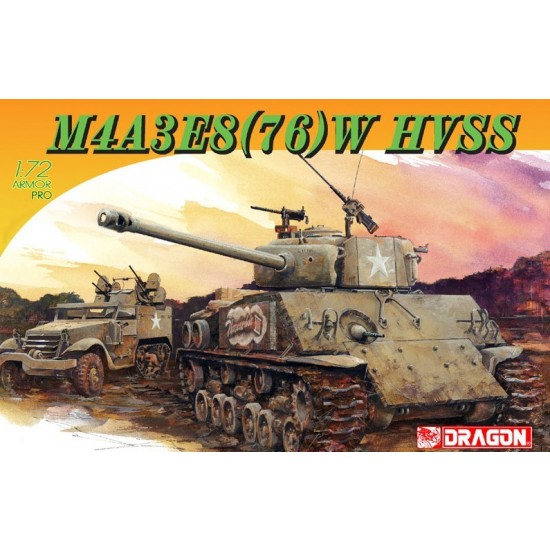 1/72 Sherman Tank M4A3E8 (76)W HVSS