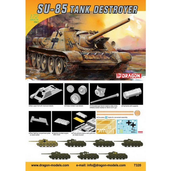 1/72 SU-85 Tank Destroyer