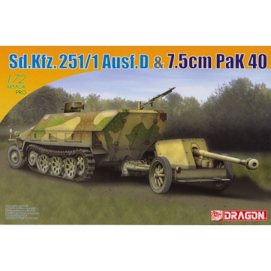 1/72 SdKfz.251/1 Ausf.D &7.5cm PaK 40