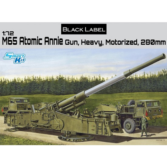 1/72 M65 Atomic Annie Gun, Heavy Motorized 280mm [Black Label]