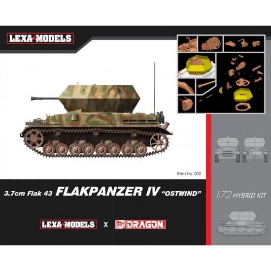 [Lexa x Dragon] 1/72 3.7cm FlaK 43 Flakpanzer IV "Ostwind"