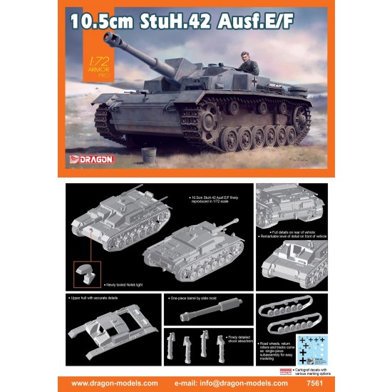 1/72 German 10.5cm StuH 42 Ausf E/F