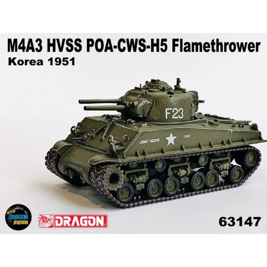 1/72 F23 M4A3 HVSS POA-CWS-H5 Flamethrower Korea 1951