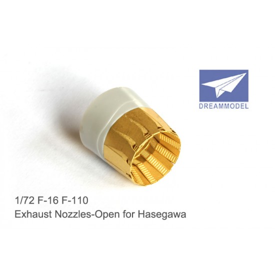 1/72 F-16 Fighting Falcon F110 Exhaust Nozzles Detail Set for Hasegawa kits