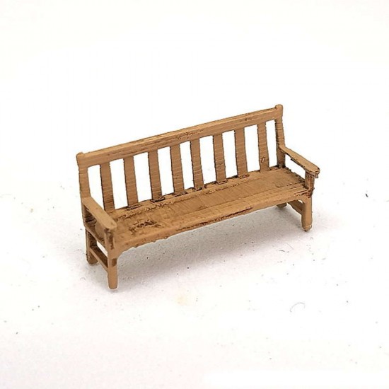 1/72 Miniature Furniture Parks/Gardens Wooden Bench (2pcs) (#DC1385 ...