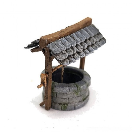 1/72 Miniature Ancient Gable Roof Well in Central/Eastern/Northern Europe