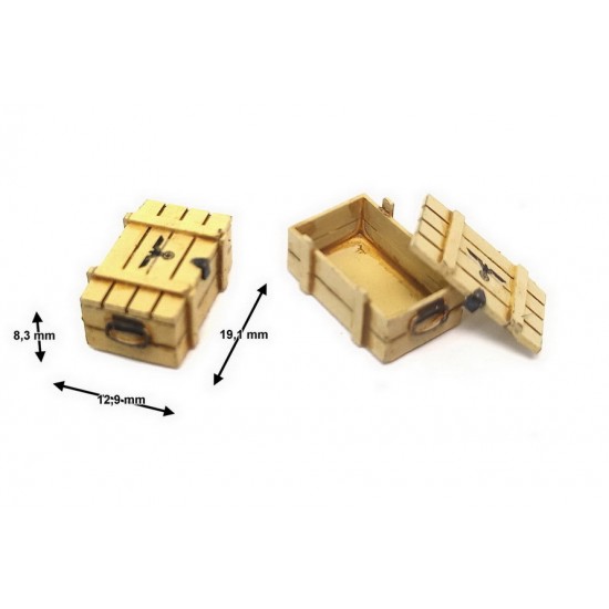 1/35 Wooden Box #1 (Iron Handles)