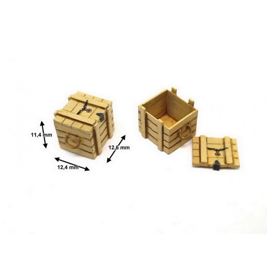 1/35 Wooden Box #8 (Rope Handles)