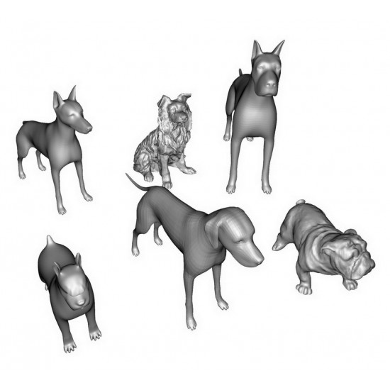 1/35 Animal Dog Breeds #1 (6pcs)