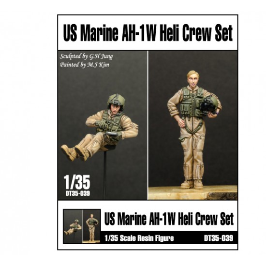 1/35 US Marine AH-1W Helicopter Crew set for Academy AH-W kit (2 Figures)