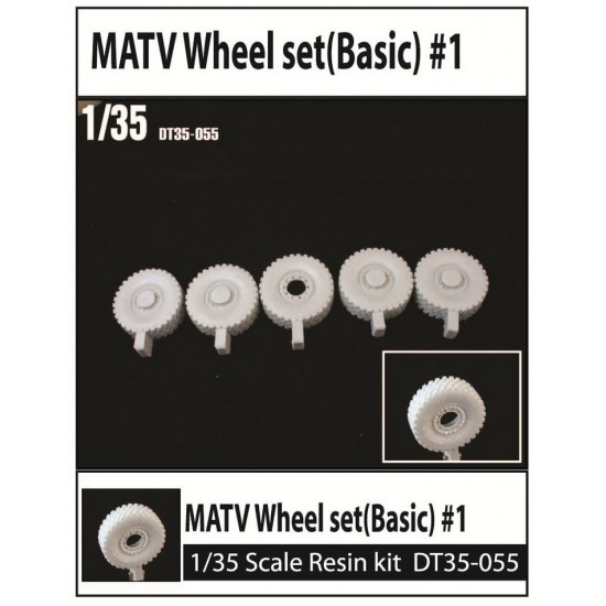 1/35 MATV Wheel Basic Set #1 for Panda kit (Resin, 5pcs)