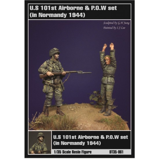 1/35 US 101st Airborne & P.O.W Figure set (in Normandy 1944) (2 Figures)