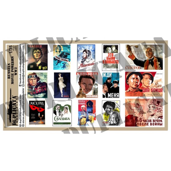 1/35 WWII Russian Movie Posters