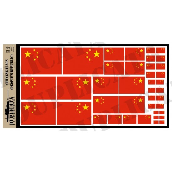 Multiple Scale Flag of Chinese Peoples Republic