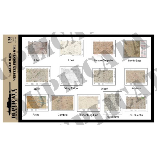 1/35 WWI Western Front Maps