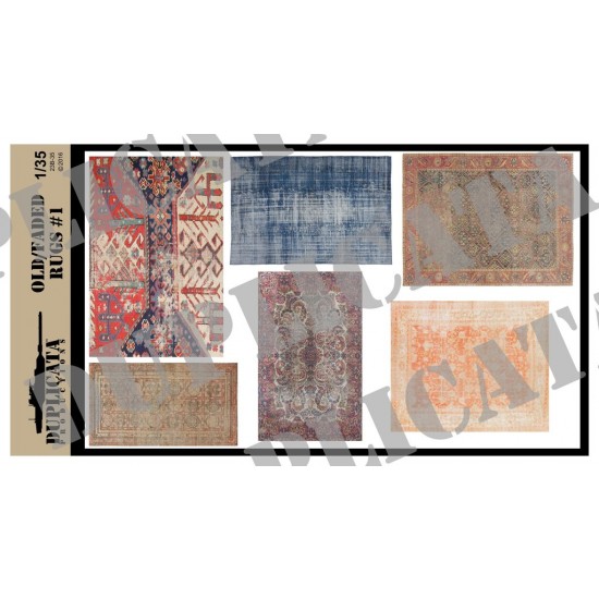 1/35 Furnishing - Faded Rugs #1