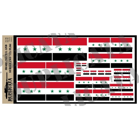 Multiple Scale Flag of Iraq/Syria