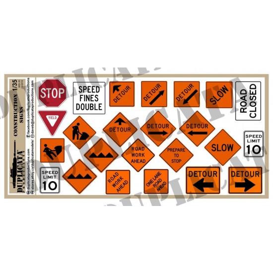 1/35 Construction Signs