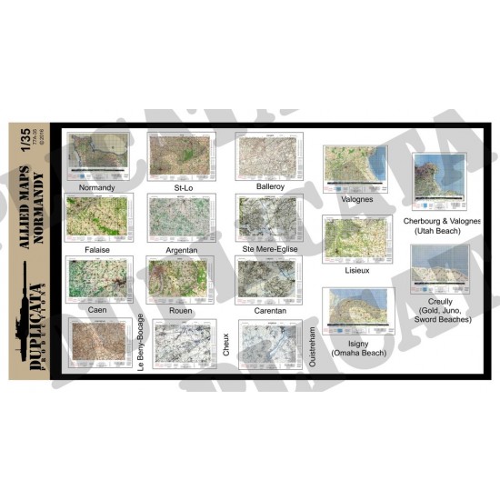 1/35 WWII Allied Normandy Maps
