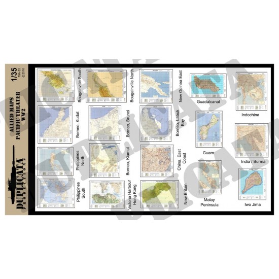 1/35 WWII Allied Pacific Maps