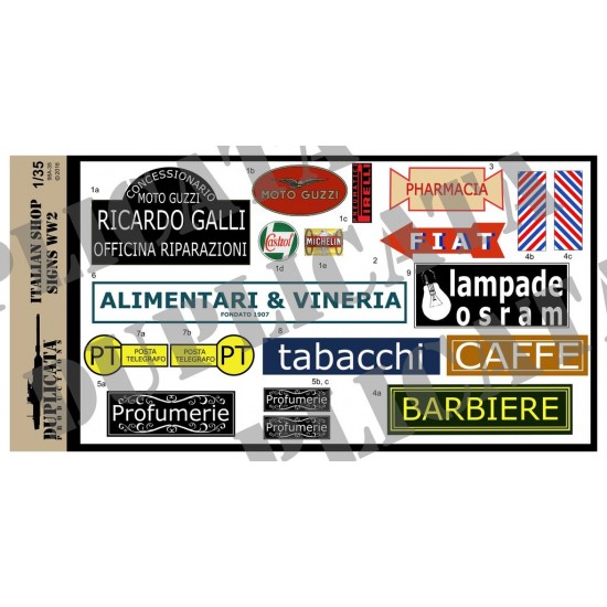 1/35 WWII Italian Shops/Stores