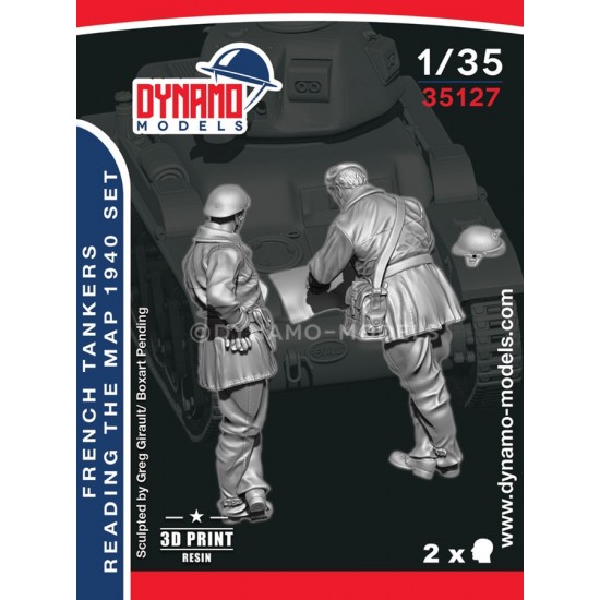 1/35 French '40 Tanker Reading the Map 1940 Set (2 figures)