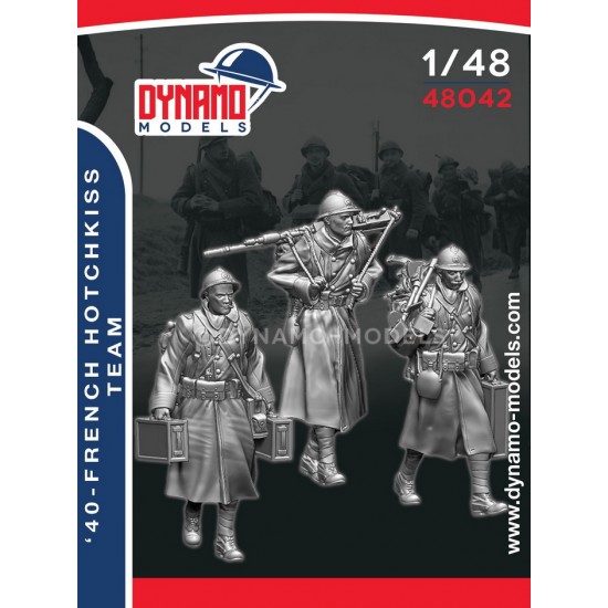 1/48 French '40 Hotchkiss Team (3 figures)