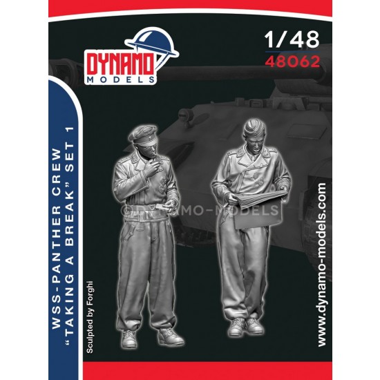 1/48 Panther Crew ''Taking a Break'' Set 1 (2 figures)