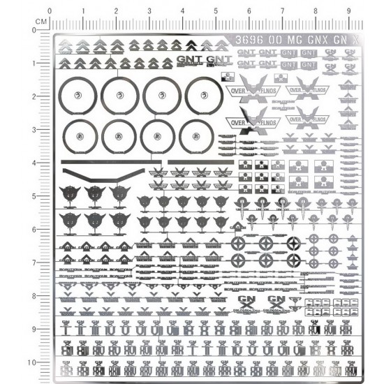 Metal Stickers for MG GN-X Gundam