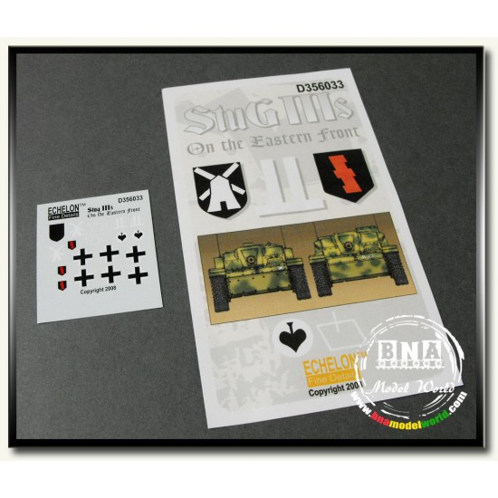 Decals for 1/35 German StuG IIIs on the Eastern Front