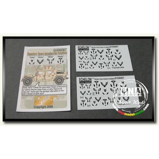 Decals for 1/35 Homeless Space Intruders Adoption