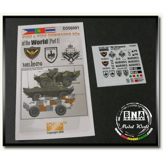 Decals for 1/35 V100 & V150 Commando ACs of the World (Part 1)