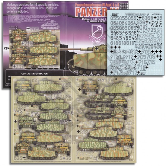 1/35 LSSAH Panzer IV Ausf. Gs & Hs in Kursk & Italy Decals