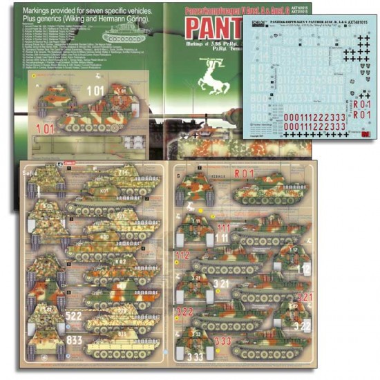 1/48 Wiking & Hermann Goring Panthers (Ausf As & Gs) Decals