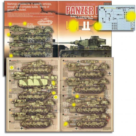 1/72 Das Reich & Wiking Panzer III Ausf J/L/Ms Decals