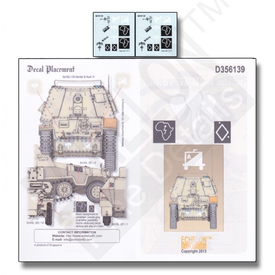 1/35 Various DAK Emblems