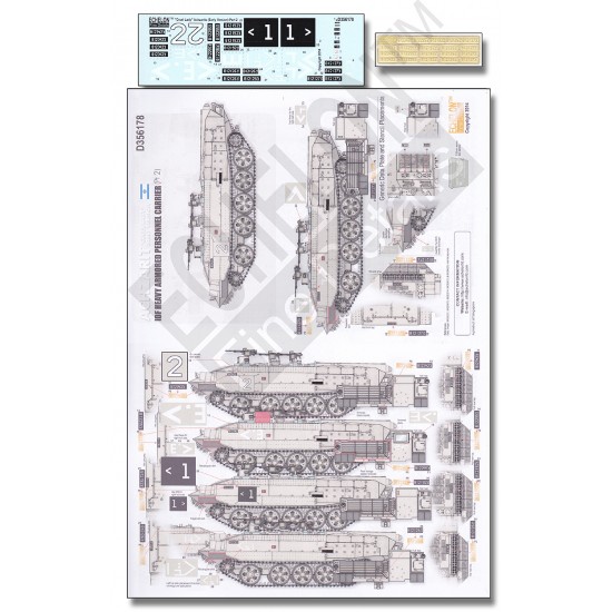 Decals for 1/35 Achzarit "Cruel Lady" Early Version (Part 2)