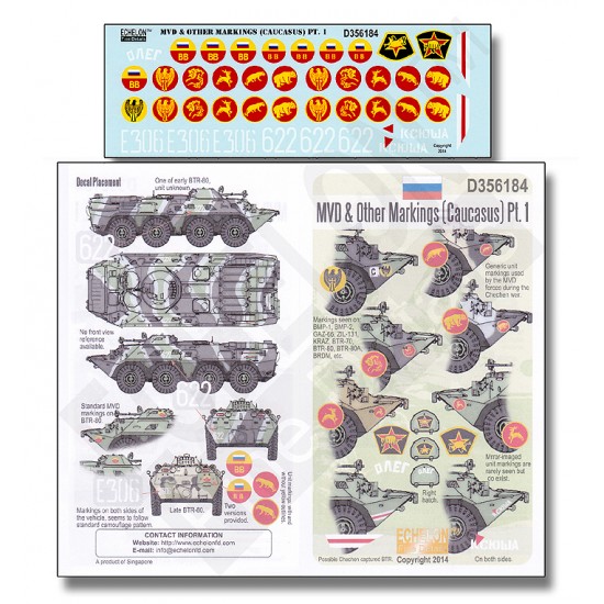 Decals for 1/35 MVD & Other Markings (Caucasus) Part 1 