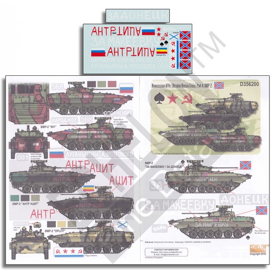 1/35 Novorossian AFVs (Ukraine - Russia Crisis) Decals Part 4: BMP-2