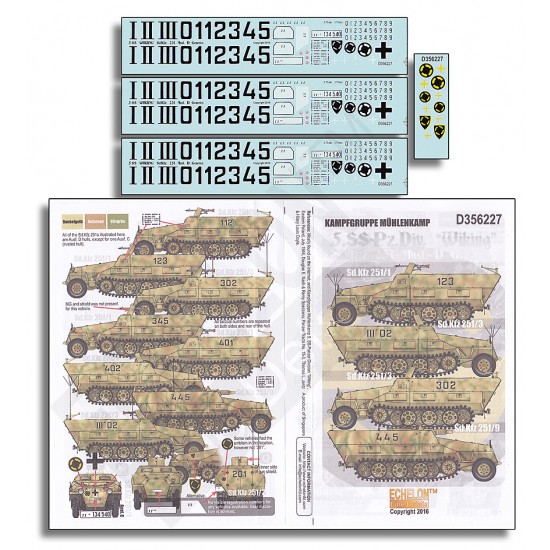 1/35 5. SS-Pz.Div. "Wiking" Sd.Kfz.251 Generics Decals