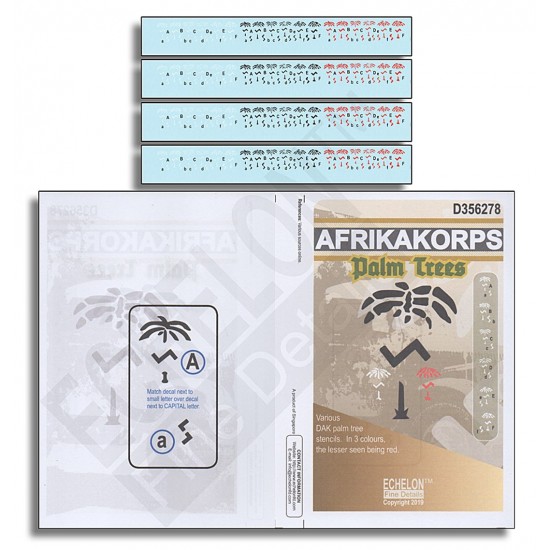 Decals for 1/35 Afrika Korps Palm Trees